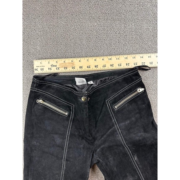 Vintage Wilsons Leather Maxima Pants Women 2 Black Suede Stitching Western Y2K - Picture 5 of 14